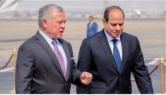 الملك عبدالله الثاني والرئيس السيسي يؤكدان وقوفهما ضد أي انتهاك يطال الدول العربية