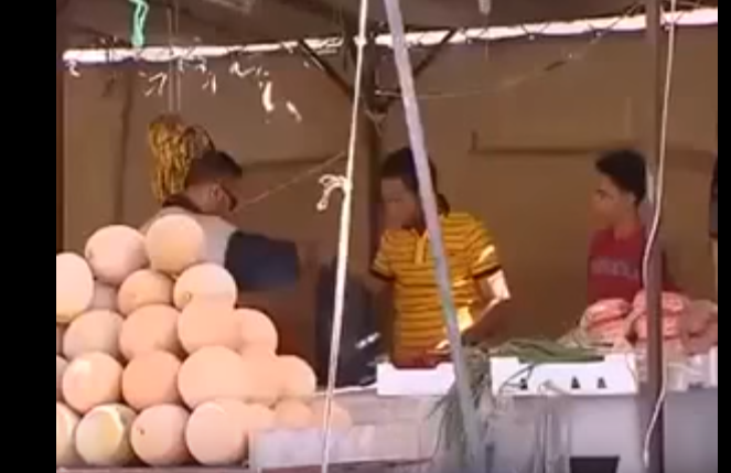 بالفيديو   .. كاميرا خفية : صاحب دكان يفتح البطيخ للبحث عن الكنز