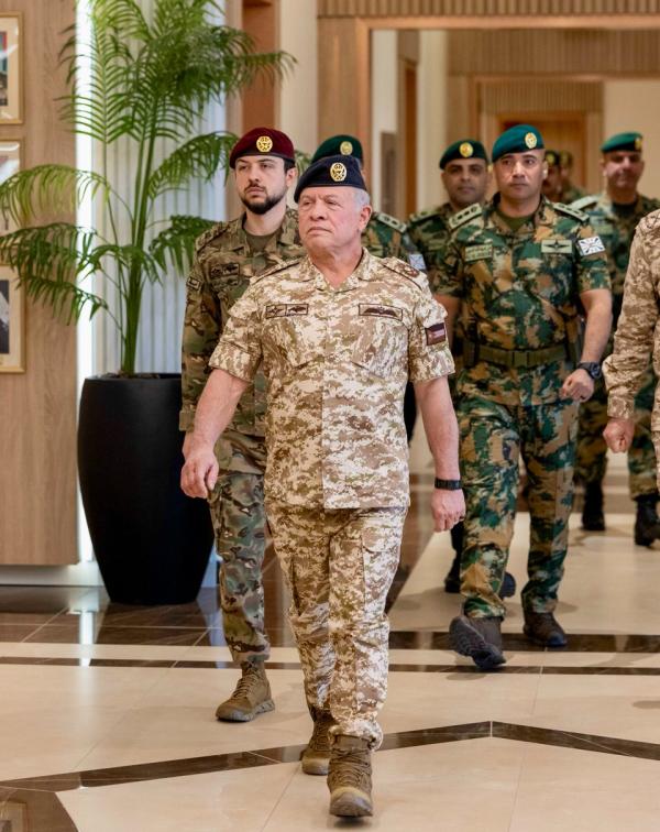 الملك من القيادة العامة: الأردن مستعد للتصدي لأي تهديدات تمس أمنه