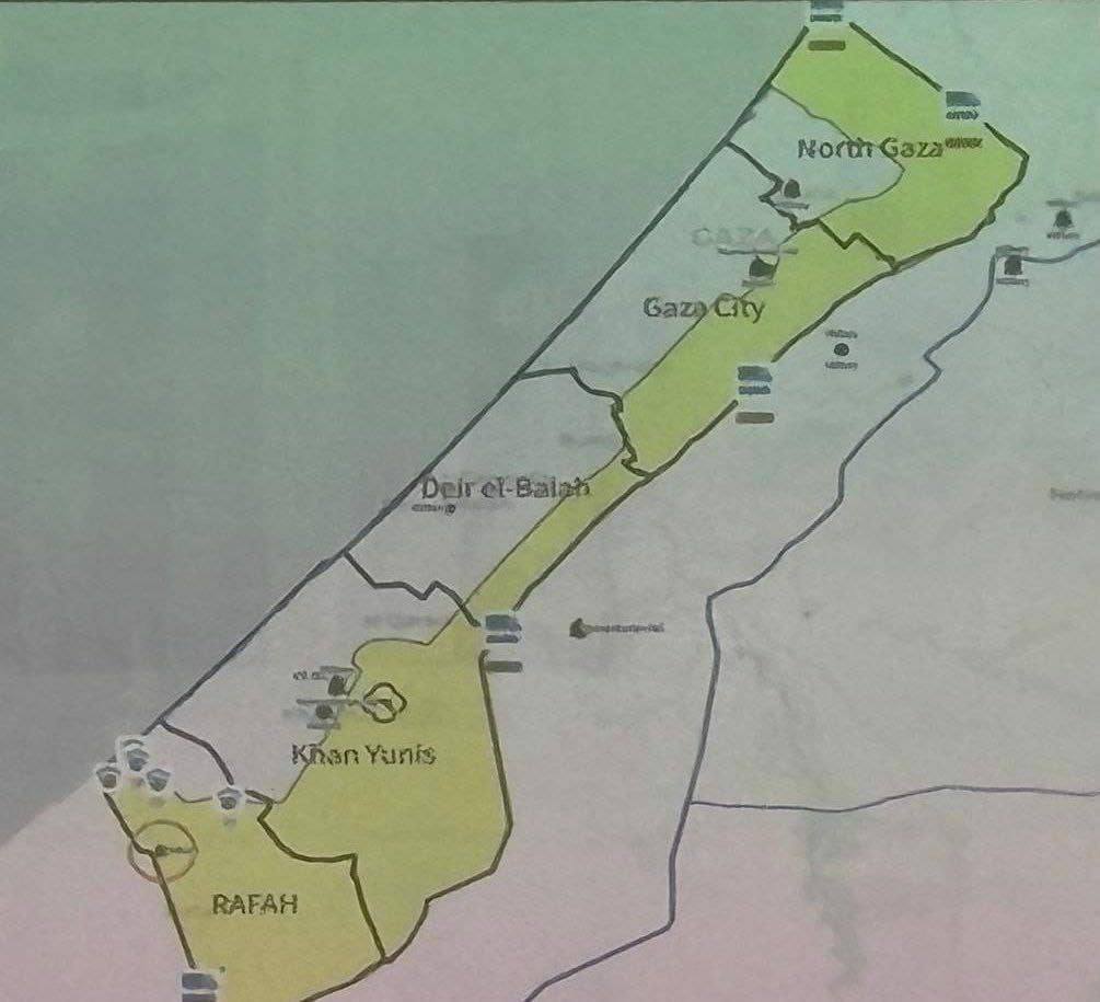خطة لتقسيم قطاع غزة إلى منطقتين