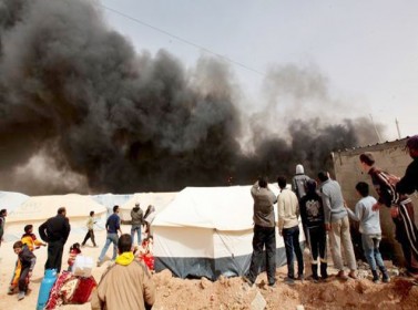 وفاة طفلة بحريق وإحباط تهريب 100 مدفأة في الزعتري 