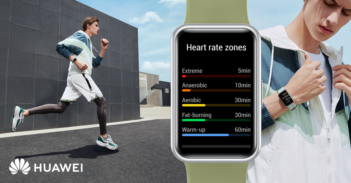 ساعة هواوي فيت - Huawei WATCH FIT" الذكية تساعد في تحسين صحتك ولياقتك  