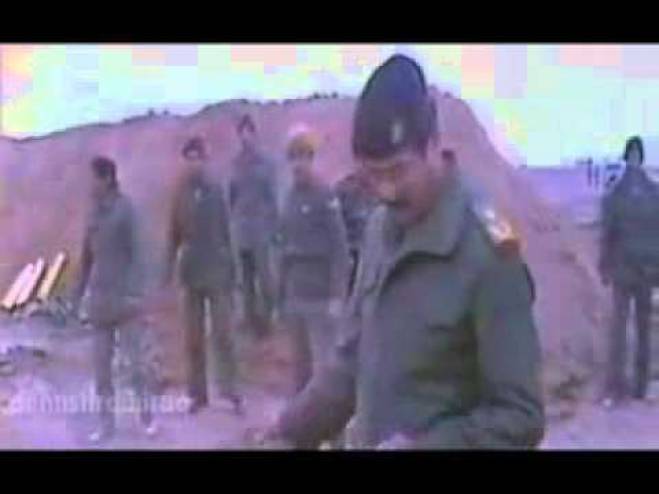 بالفيديو  ..  صدام حسين يقصف "اسرائيل" ويبتسم 