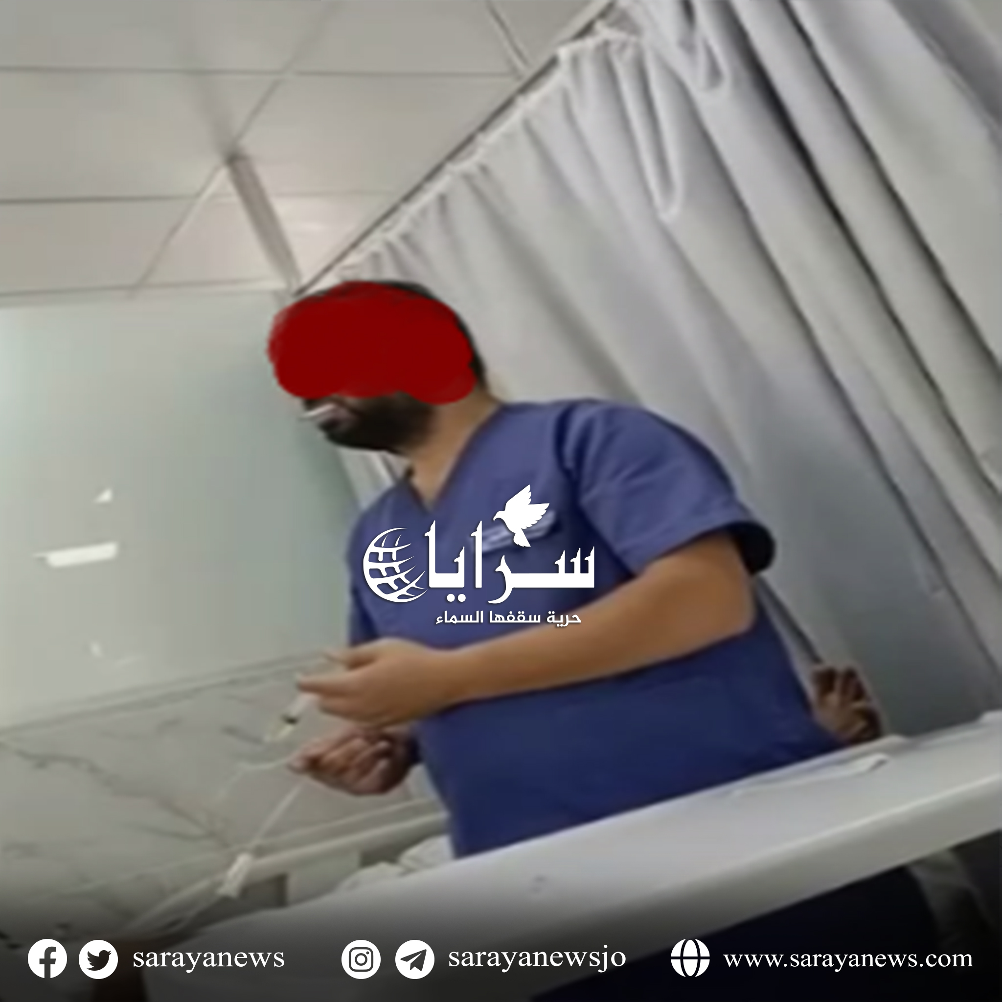 فيديو صادم لممرض "يدخن" اثناء اعطاء المرضى ادويتهم ..  ومدير مستشفى البشير لسرايا: سيتم اتخاذ اقصى العقوبات بحقه