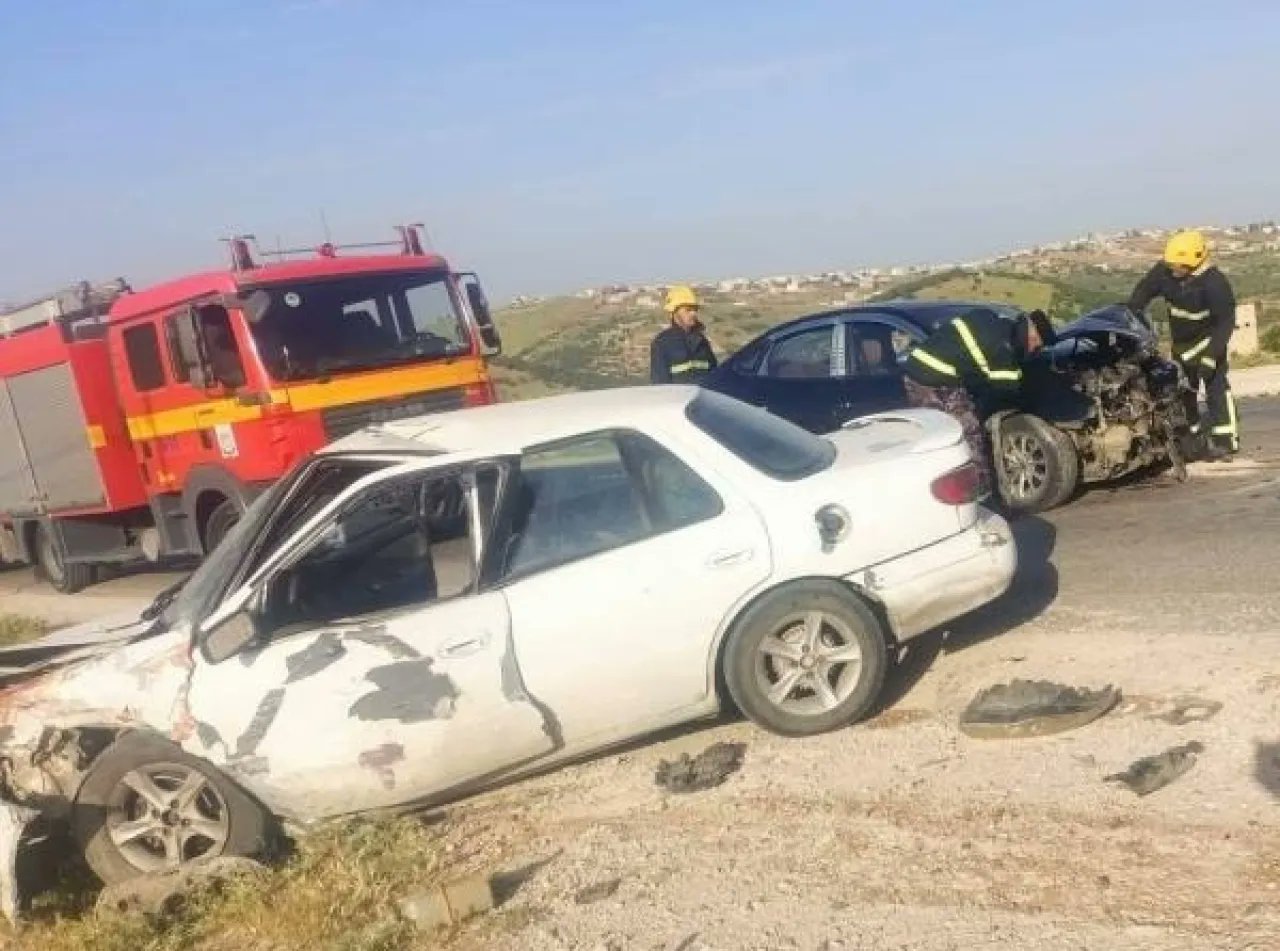 وفاة وإصابة في حادث تصادم مروع على طريق إربد عجلون