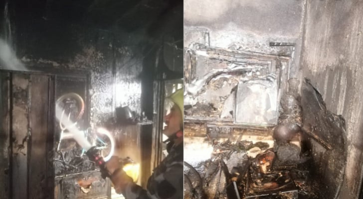 الموت يفجع عائلة سورية بوفاة طفليها بحريق منزلهما