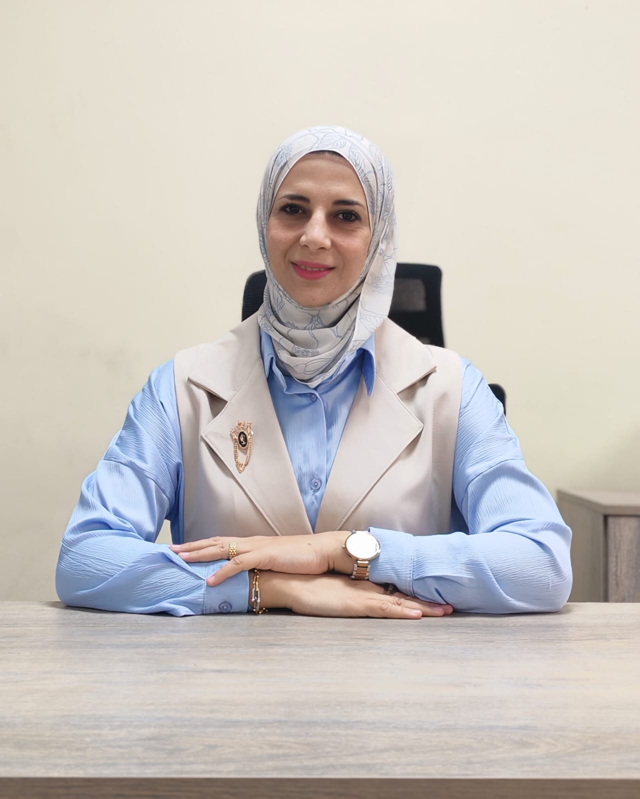 المهندسة حنين سعيد  ..  مبارك الترقية