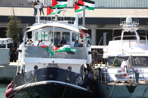 سفن “أسطول الصمود” تقترب من شواطئ غزة  
