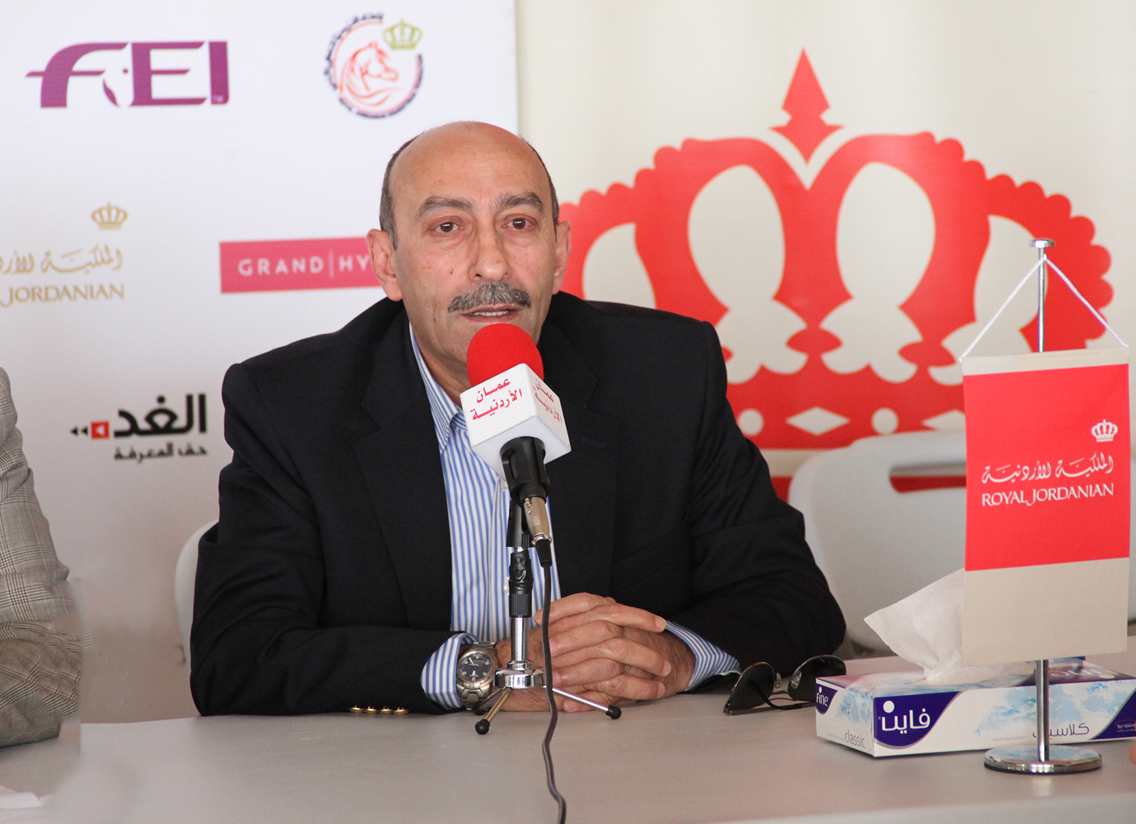 الملكية الأردنية تنقل الخيول المشاركة في مهرجان مرسيدس للفروسية الذي ينطلق غداً 