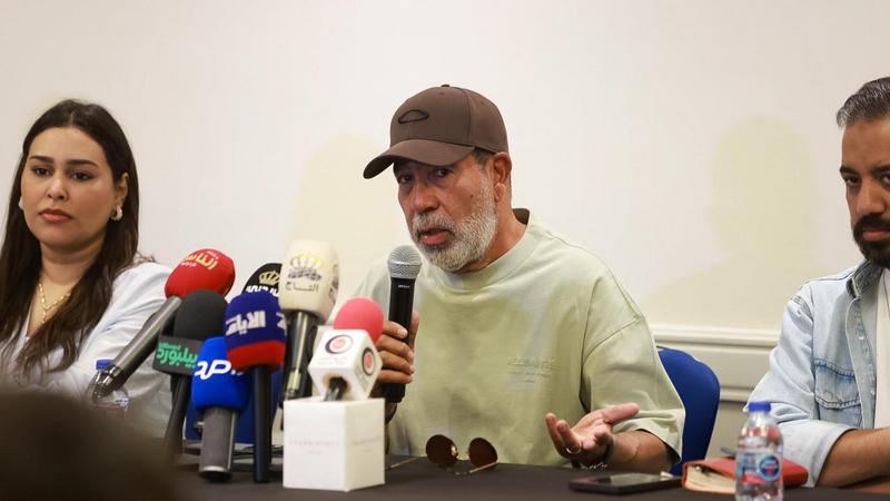 مؤتمر صحفي لفريق مسرحية "أم كلثوم" قبيل عرضها في "جرش"