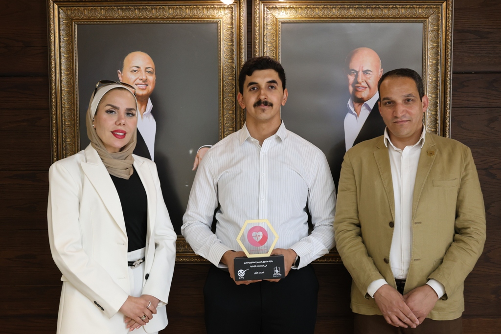 صيدلة عمان الأهلية بالمركز الأول على مستوى المملكة بجائزة "انطلق" لصندوق الحسين للإبداع والإبتكار لمشاريع التخرّج 