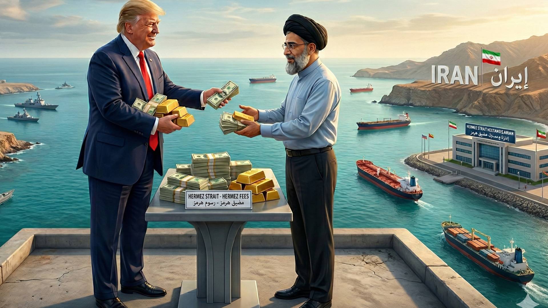 إيران تشترط "تعويضات" وفرض رسوم على سفن "هرمز" لإبرام سلام دائم مع واشنطن