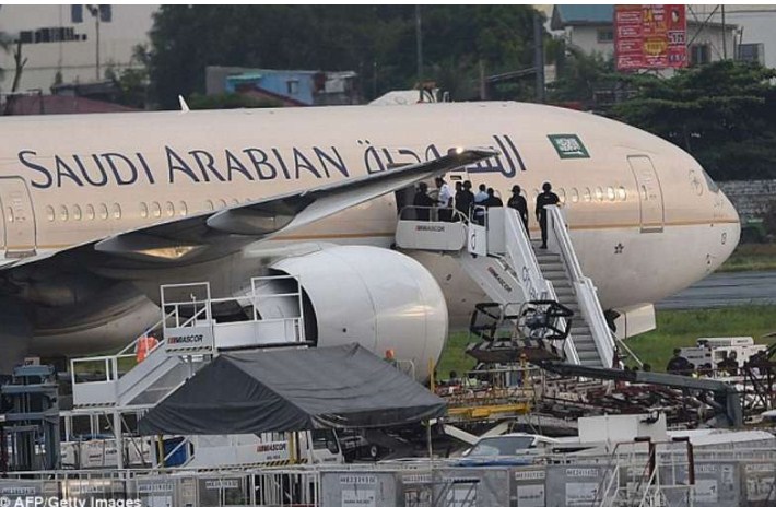 قائد الطائرة السعودية في مانيلا قد يواجه العقوبة لهذا السبب