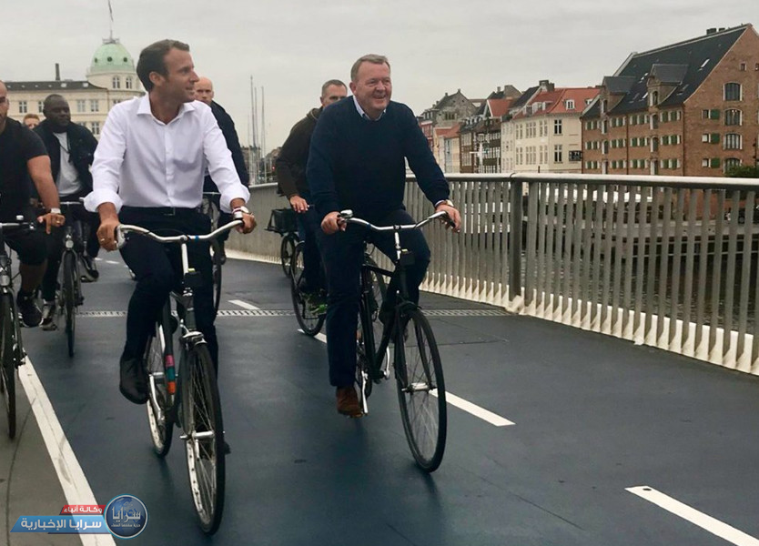 بالفيديو  ..  هكذا استقبل رئيس الوزراء الدنماركي "ماكرون" في أول زيارة له إلى الدنمارك