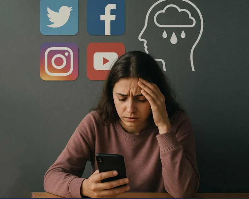 أثر السوشيال ميديا على الصحة النفسية لا تستهيني به أبداً