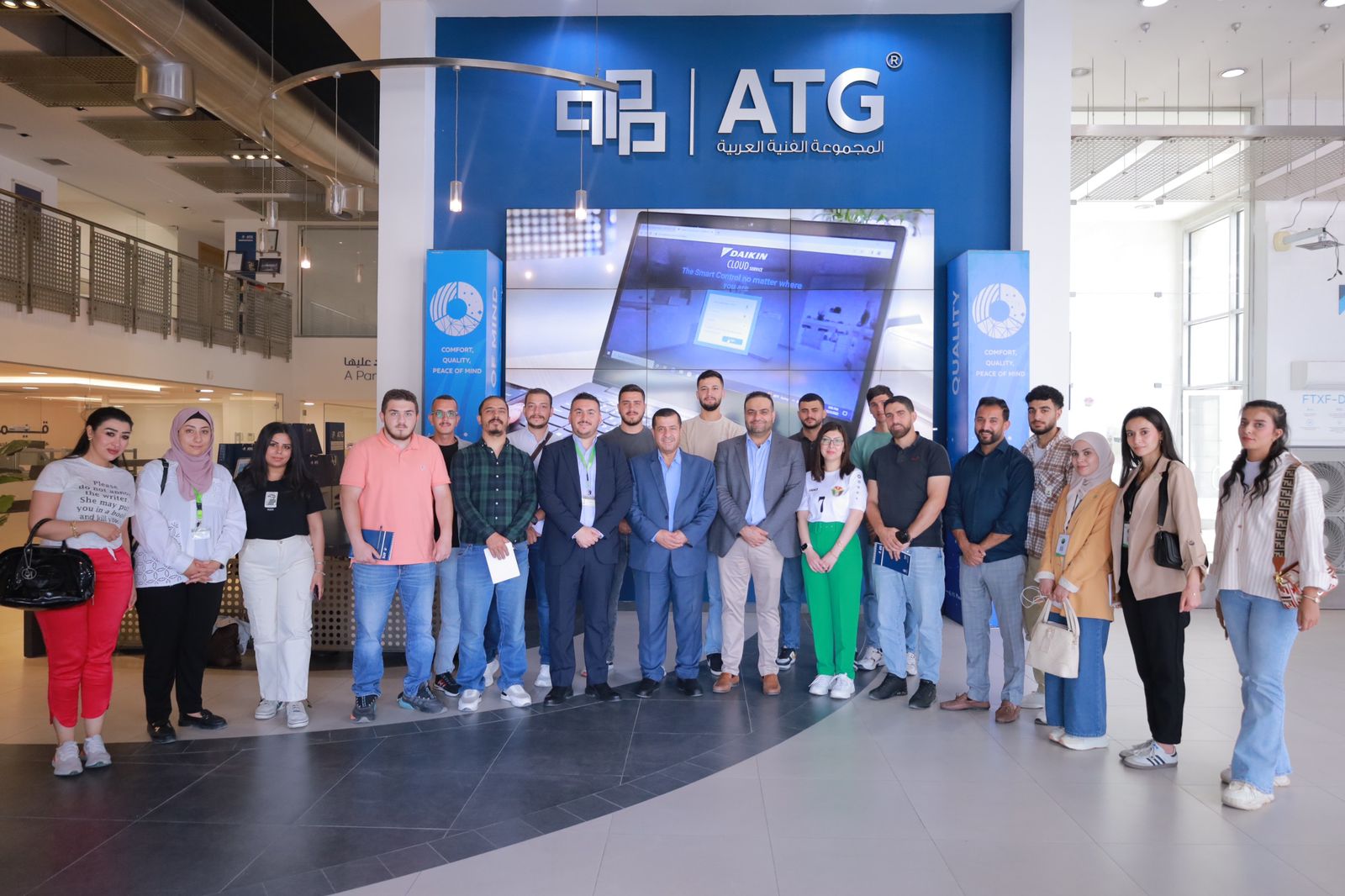 هندسة الزيتونة " تنظم رحلة علمية إلى المجموعة الفنية العربية بالتعاون مع مجلس الأبنية الخضراء"