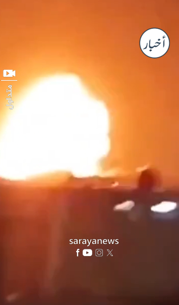 لحظة استهداف منشأة "رأس لفان" للغاز الطبيعي في قطر 