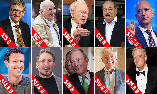 القائمة تخلو من العرب ..  من هم أغنى عشرة رجال في العالم ؟