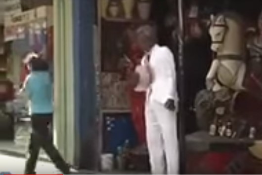 كاميرا خفية خدعة التمثال