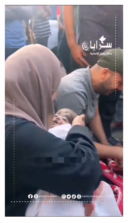 "والله بدري عليهم" لقطات من وداع الأباء والأمهات لأطفالهم الشهداء بمخيم النصيرات  ..  فيديو 