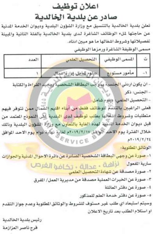 اسماء الناجحين في الامتحان التنافسي التحريري الذي تم عقده بتاريخ 2212019