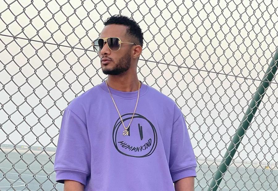 محمد رمضان برفقة نيللي كريم في كواليس فيلم "ع الزيرو"