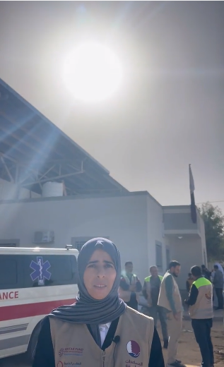 بالفيديو  ..  وزيرة التعاون الدولي القطرية تُوَجه من داخل قطاع غزة كلمات مؤثّرة 