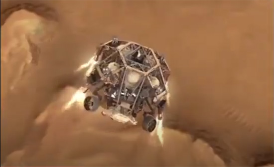 فيديو توضيحي يظهر لحظات هبوط مركبة ناسا "المثابرة" على سطح المريخ  ..  شاهد