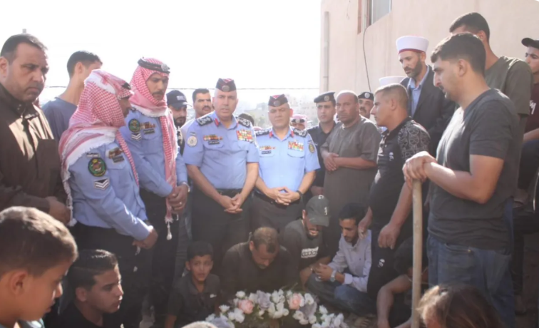 تشييع جثمان الرقيب علي محمود الخلايله