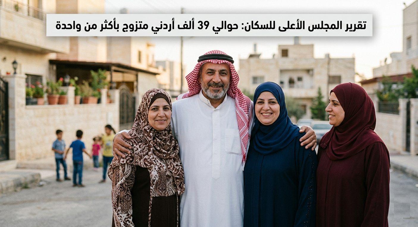 المجلس الأعلى للسكان: 39 ألف أردني لديه أكثر من زوجة