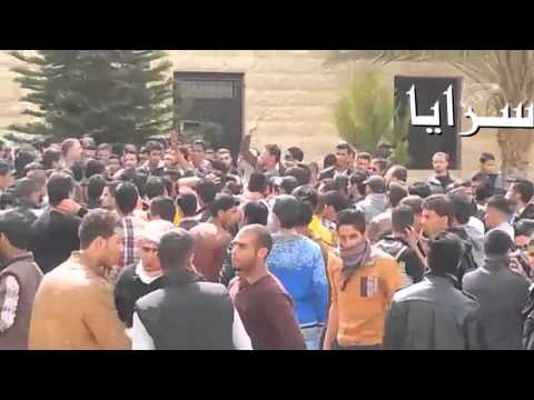 طلاب "الهاشمية " يعتصمون إحتجاجاً على فصل 24 طالباً 
