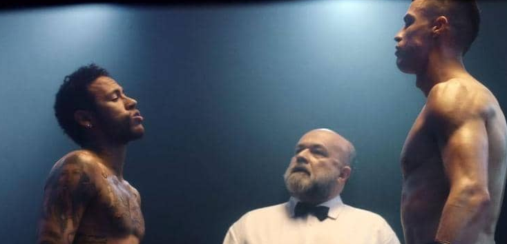 إعلان يجمع نيمار ورونالدو في نزال ملاكمة