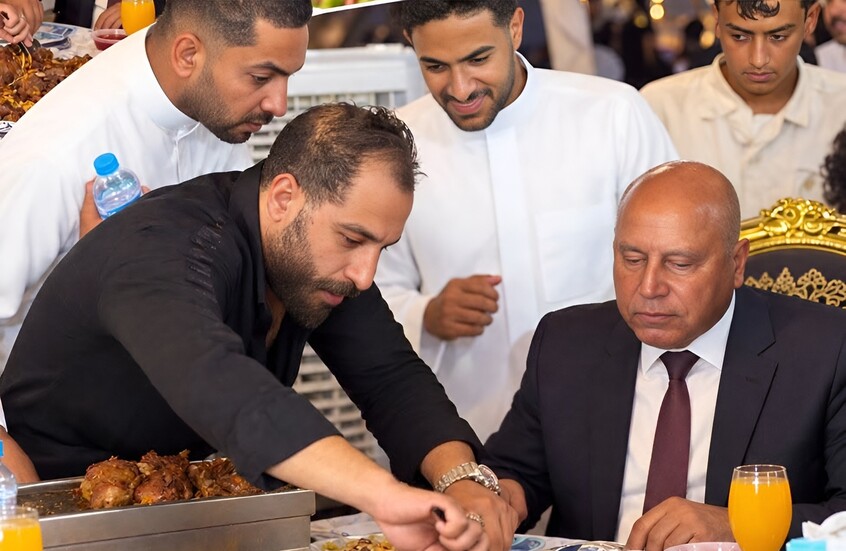مائدة كامل الوزير تشعل الجدل في مصر ..  صور زفاف باذخ تتحول إلى أزمة واعتذار