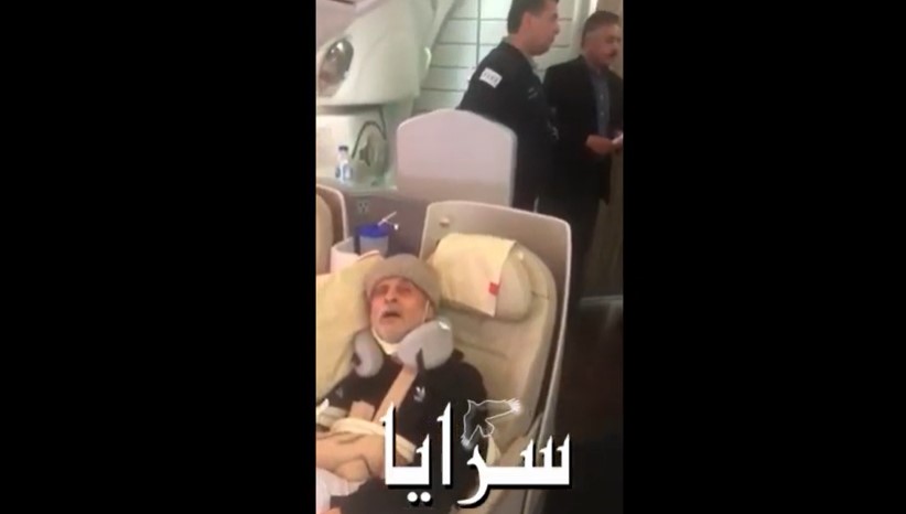 بالفيديو  ..  طائرة الملكية ترفض التحليق بمُسن أردني مصاب بالسرطان "يحتضر" و نجله: "حسبي الله عليكم"
