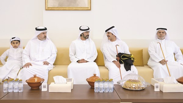 خليفة بن طحنون يحضر حفل استقبال بمناسبة زفاف ظافر عبدالله الأحبابي.