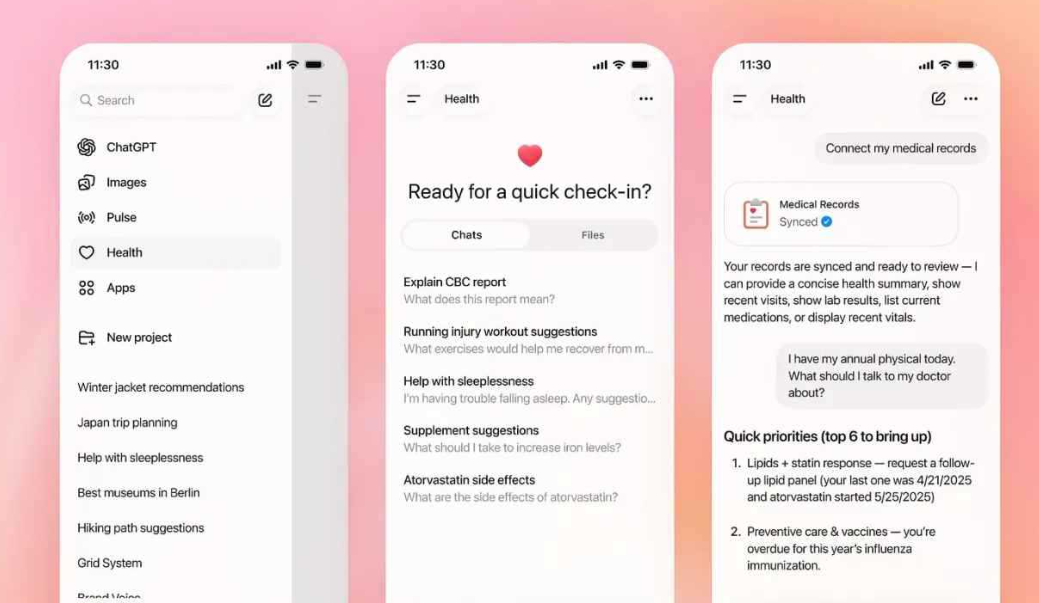 "تشات جي بي تي" يطلق ميزة مخصّصة للصحة: كيف تعمل؟