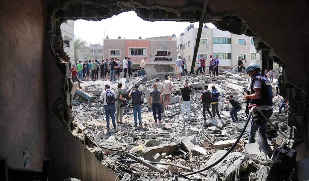 صور الاقمار الصناعية : نصف مباني شمال غزة تدمرت 