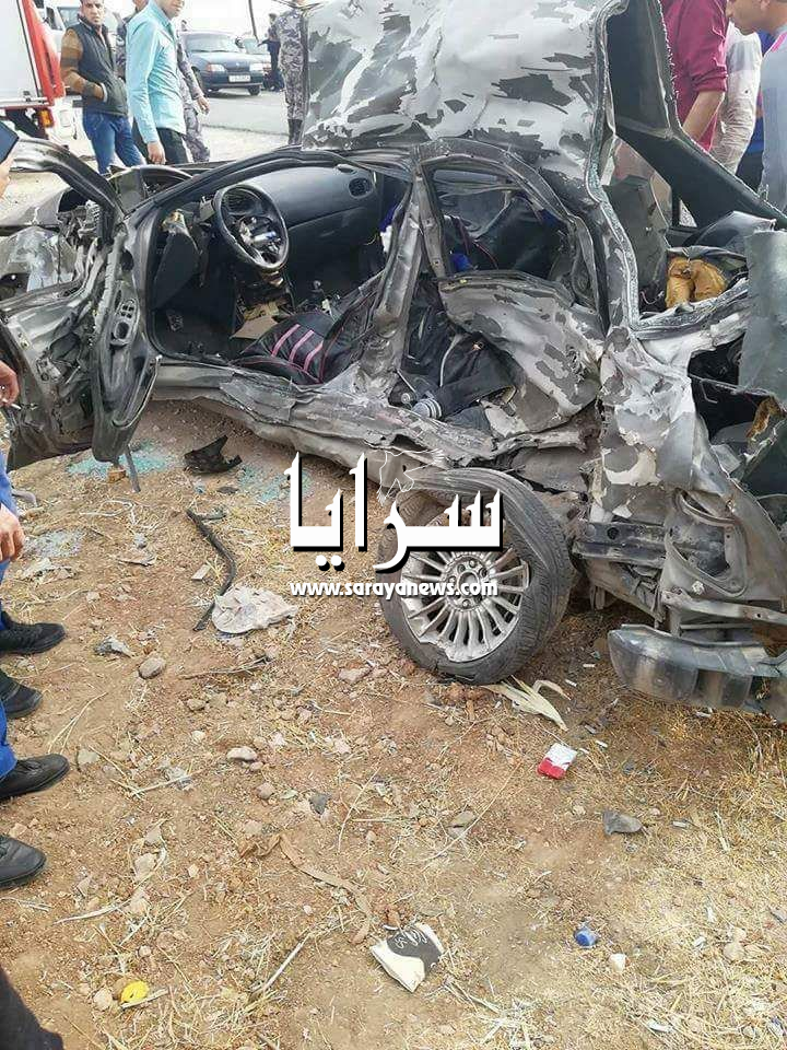 اربد : وفاة شخصين وإصابة إثنين أخرين اثر حادث سير مروع بالقرب من جسر النعيمة