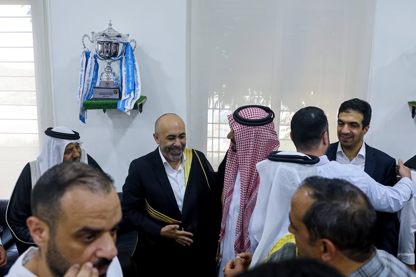 اللجنة المؤقتة للنادي الفيصلي تستقبل وفود المهنئين في مقر النادي