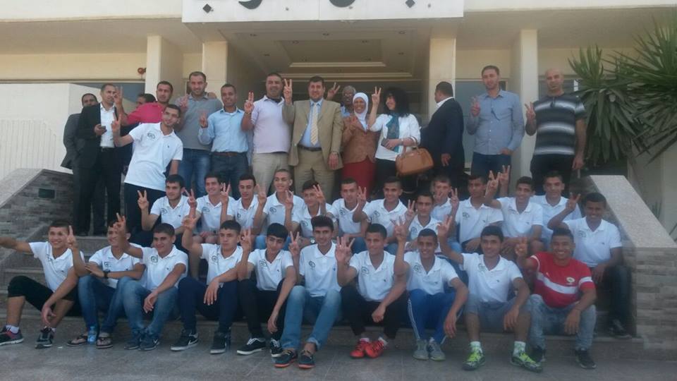 المنتخب الوطني الفلسطيني يزور مجلس النواب