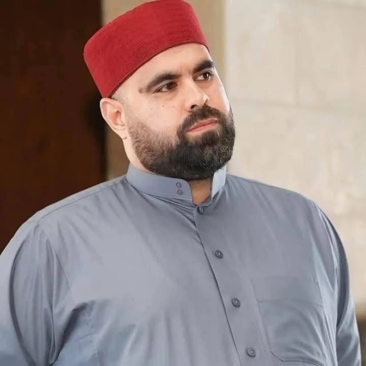 مؤذن الأذان الموحد في إربد ينجو من حادث سير مروع  ..  صورة 