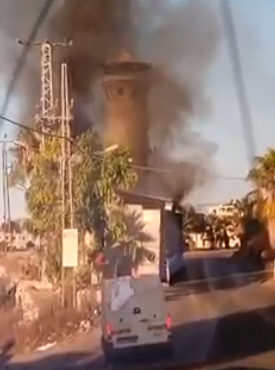 بالفيديو  ..  اصابة 7 جنود صهاينة باستهداف برج عسكري شمالي الخليل 