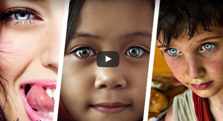 بالفيديو ..  أشخاص يتمتعون بأجمل عيون في العالم