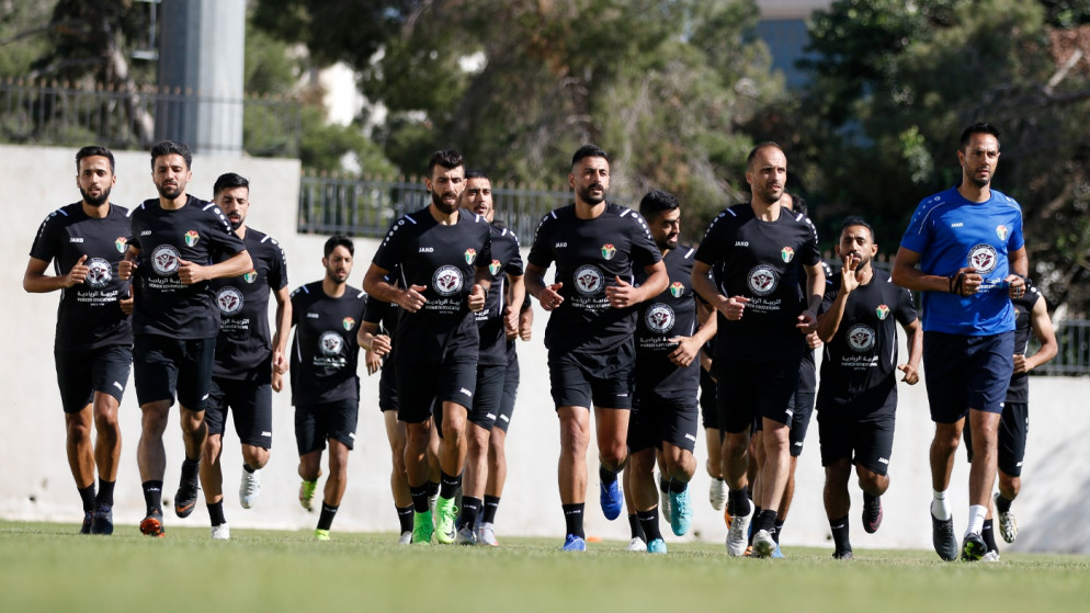 منتخب النشامى ينهي تدريباته تأهبا للمغادرة إلى قطر الثلاثاء