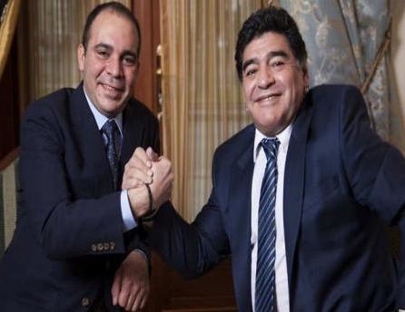 مارادونا يعلن دعمه للأمير علي بانتخابات رئاسة الفيفا