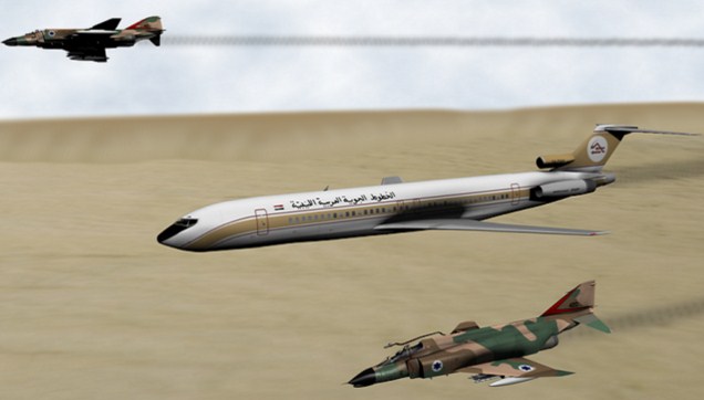 تعرف على قصة الطائرة الليبية التي اسقطتها الطائرات الحربية الاسرائيلية وقتلت 108 اشخاص