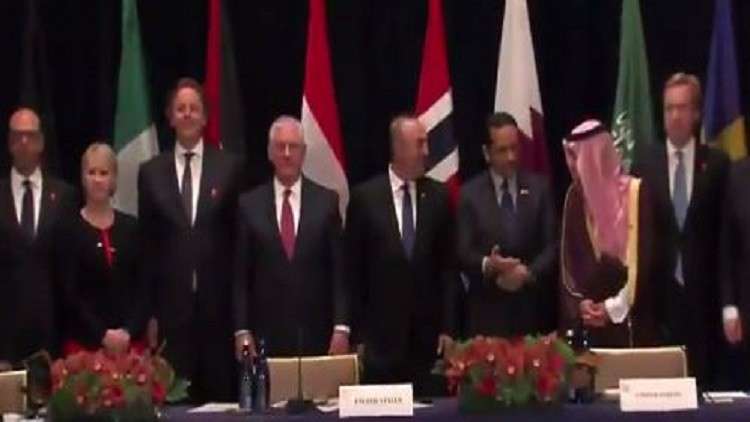 بالفيديو ..  وزير خارجية قطر يرفض السلام على نظيره السعودي في الامم المتحدة لتجاهل الاخير له