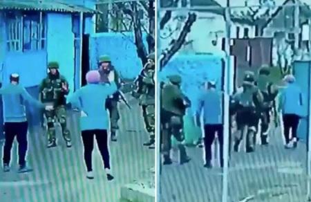 شاهد ماذا فعل زوجان أوكرانيان مسنان لجنود روس