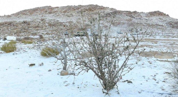 تساقط للثلوج في السعودية