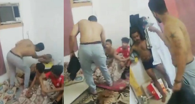 شرطة عَمان تلقي القبض على شخص اعتدى بالضرب على مواطنين  .. فيديو